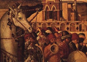 Triunfo de San Jorge, 1501-07 (detalle) de Vittore Carpaccio